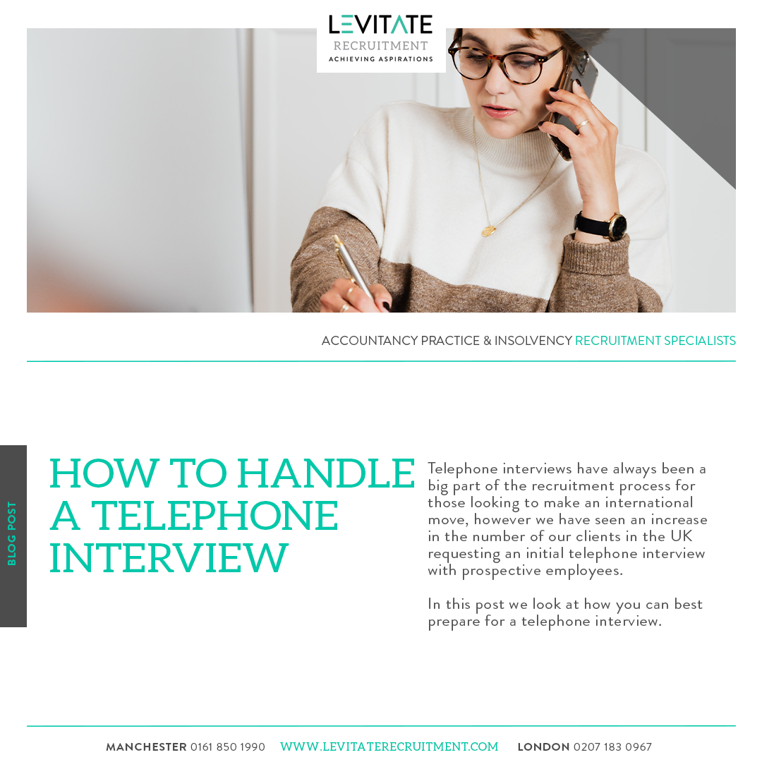 How to handle a telephone interview
